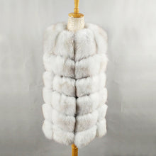 Load image into Gallery viewer, FURSARCAR Real Natural Fur Vest Women Fox Fur Coat 2025 New Luxury Female Fur Jacket Warm Thick Long Winter Fur Vest Waistcoat