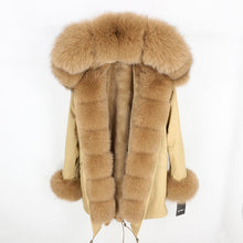 Load image into Gallery viewer, OFTBUY 2025 fashion winter jacket women real fur coat natural real fox fur collar loose long parkas big fur outerwear Detachable