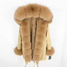 Load image into Gallery viewer, OFTBUY 2025 fashion winter jacket women real fur coat natural real fox fur collar loose long parkas big fur outerwear Detachable