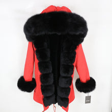Load image into Gallery viewer, OFTBUY 2025 fashion winter jacket women real fur coat natural real fox fur collar loose long parkas big fur outerwear Detachable