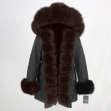 Load image into Gallery viewer, OFTBUY 2025 fashion winter jacket women real fur coat natural real fox fur collar loose long parkas big fur outerwear Detachable