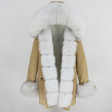Load image into Gallery viewer, OFTBUY 2025 fashion winter jacket women real fur coat natural real fox fur collar loose long parkas big fur outerwear Detachable