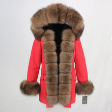 Load image into Gallery viewer, OFTBUY 2025 fashion winter jacket women real fur coat natural real fox fur collar loose long parkas big fur outerwear Detachable