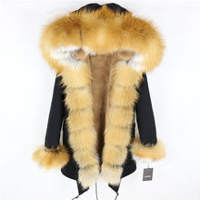 Load image into Gallery viewer, OFTBUY 2025 fashion winter jacket women real fur coat natural real fox fur collar loose long parkas big fur outerwear Detachable