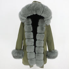 Load image into Gallery viewer, OFTBUY 2025 fashion winter jacket women real fur coat natural real fox fur collar loose long parkas big fur outerwear Detachable