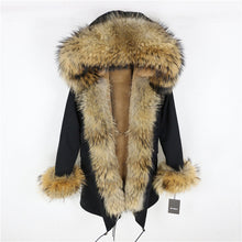 Load image into Gallery viewer, OFTBUY 2025 fashion winter jacket women real fur coat natural real fox fur collar loose long parkas big fur outerwear Detachable