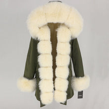 Load image into Gallery viewer, OFTBUY 2025 fashion winter jacket women real fur coat natural real fox fur collar loose long parkas big fur outerwear Detachable