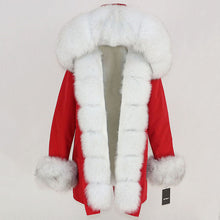 Load image into Gallery viewer, OFTBUY 2025 fashion winter jacket women real fur coat natural real fox fur collar loose long parkas big fur outerwear Detachable