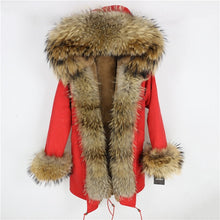 Load image into Gallery viewer, OFTBUY 2025 fashion winter jacket women real fur coat natural real fox fur collar loose long parkas big fur outerwear Detachable