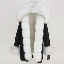 Load image into Gallery viewer, OFTBUY 2025 fashion winter jacket women real fur coat natural real fox fur collar loose long parkas big fur outerwear Detachable
