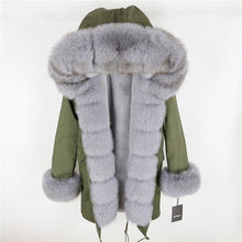 Load image into Gallery viewer, OFTBUY 2025 fashion winter jacket women real fur coat natural real fox fur collar loose long parkas big fur outerwear Detachable