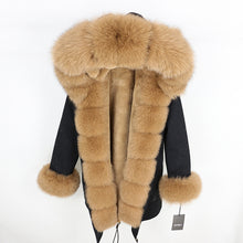 Load image into Gallery viewer, OFTBUY 2025 fashion winter jacket women real fur coat natural real fox fur collar loose long parkas big fur outerwear Detachable