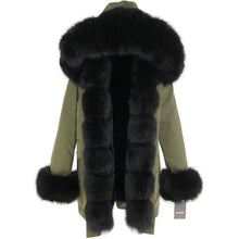 Load image into Gallery viewer, OFTBUY 2025 fashion winter jacket women real fur coat natural real fox fur collar loose long parkas big fur outerwear Detachable