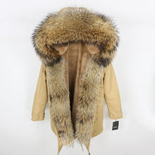 Load image into Gallery viewer, OFTBUY 2025 fashion winter jacket women real fur coat natural real fox fur collar loose long parkas big fur outerwear Detachable