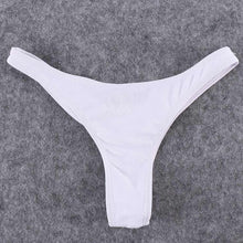 Load image into Gallery viewer, Swimwear Women Briefs Bikini Bottom Side Ties Brazilian Thong Swimsuit Classic Cut Bottoms Bikini Swim Short Ladies Swimsuit 1pc