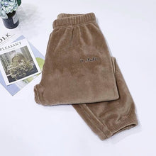 Load image into Gallery viewer, Winter Flannel Sleep Bottoms Long Pants Thick Warm Casual Home Wear Casual Pyjama Trousers Soft Loose Trouser Sleepwear