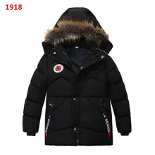 Load image into Gallery viewer, 3-6 year Children's clothing children's coat Winter style letter print warm jacket Boys cotton hooded jacket