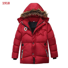 Load image into Gallery viewer, 3-6 year Children's clothing children's coat Winter style letter print warm jacket Boys cotton hooded jacket