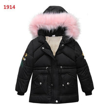 Load image into Gallery viewer, 3-6 year Children's clothing children's coat Winter style letter print warm jacket Boys cotton hooded jacket
