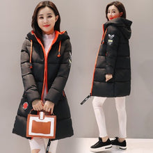 Load image into Gallery viewer, Parka Women 2025 New Winter Down jacket Women Coat Long Hooded Outwear Female Parka Thick Cotton Padded Female Basic Coats LU666