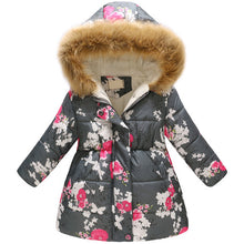 Load image into Gallery viewer, New Fashion Girls' jackets Winter Jacket For Girls Kids Cotton Jacket Hooded Coats &amp; Parkas Thick Kids Coat Boy Clothes 3-10t