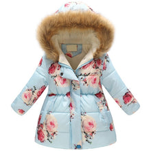 Load image into Gallery viewer, New Fashion Girls' jackets Winter Jacket For Girls Kids Cotton Jacket Hooded Coats &amp; Parkas Thick Kids Coat Boy Clothes 3-10t
