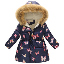 Load image into Gallery viewer, New Fashion Girls' jackets Winter Jacket For Girls Kids Cotton Jacket Hooded Coats &amp; Parkas Thick Kids Coat Boy Clothes 3-10t