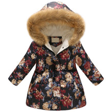 Load image into Gallery viewer, New Fashion Girls' jackets Winter Jacket For Girls Kids Cotton Jacket Hooded Coats &amp; Parkas Thick Kids Coat Boy Clothes 3-10t