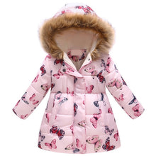 Load image into Gallery viewer, New Fashion Girls' jackets Winter Jacket For Girls Kids Cotton Jacket Hooded Coats &amp; Parkas Thick Kids Coat Boy Clothes 3-10t