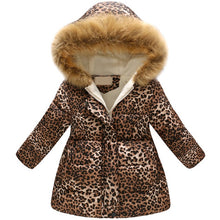 Load image into Gallery viewer, New Fashion Girls' jackets Winter Jacket For Girls Kids Cotton Jacket Hooded Coats &amp; Parkas Thick Kids Coat Boy Clothes 3-10t