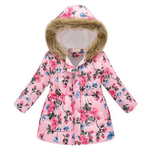 Load image into Gallery viewer, New Fashion Girls' jackets Winter Jacket For Girls Kids Cotton Jacket Hooded Coats &amp; Parkas Thick Kids Coat Boy Clothes 3-10t