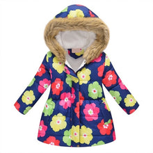 Load image into Gallery viewer, New Fashion Girls' jackets Winter Jacket For Girls Kids Cotton Jacket Hooded Coats &amp; Parkas Thick Kids Coat Boy Clothes 3-10t