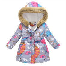 Load image into Gallery viewer, New Fashion Girls' jackets Winter Jacket For Girls Kids Cotton Jacket Hooded Coats &amp; Parkas Thick Kids Coat Boy Clothes 3-10t