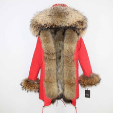 Load image into Gallery viewer, OFTBUY 2025 Winter Jacket Women Long Parka Real Fox Fur Coat Natural Raccoon Fur Collar Hood Thick Warm Streetwear Parkas New
