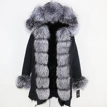Load image into Gallery viewer, OFTBUY 2025 Winter Jacket Women Long Parka Real Fox Fur Coat Natural Raccoon Fur Collar Hood Thick Warm Streetwear Parkas New