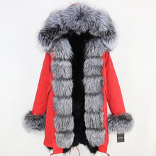 Load image into Gallery viewer, OFTBUY 2025 Winter Jacket Women Long Parka Real Fox Fur Coat Natural Raccoon Fur Collar Hood Thick Warm Streetwear Parkas New