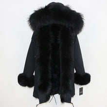 Load image into Gallery viewer, OFTBUY 2025 Winter Jacket Women Long Parka Real Fox Fur Coat Natural Raccoon Fur Collar Hood Thick Warm Streetwear Parkas New