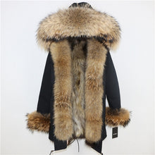 Load image into Gallery viewer, OFTBUY 2025 Winter Jacket Women Long Parka Real Fox Fur Coat Natural Raccoon Fur Collar Hood Thick Warm Streetwear Parkas New