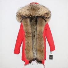 Load image into Gallery viewer, OFTBUY 2025 Winter Jacket Women Long Parka Real Fox Fur Coat Natural Raccoon Fur Collar Hood Thick Warm Streetwear Parkas New