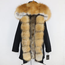 Load image into Gallery viewer, OFTBUY 2025 Winter Jacket Women Long Parka Real Fox Fur Coat Natural Raccoon Fur Collar Hood Thick Warm Streetwear Parkas New