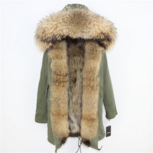 Load image into Gallery viewer, OFTBUY 2025 Winter Jacket Women Long Parka Real Fox Fur Coat Natural Raccoon Fur Collar Hood Thick Warm Streetwear Parkas New