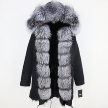Load image into Gallery viewer, OFTBUY 2025 Winter Jacket Women Long Parka Real Fox Fur Coat Natural Raccoon Fur Collar Hood Thick Warm Streetwear Parkas New