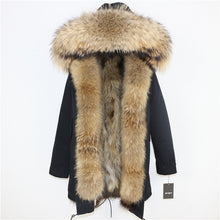 Load image into Gallery viewer, OFTBUY 2025 Winter Jacket Women Long Parka Real Fox Fur Coat Natural Raccoon Fur Collar Hood Thick Warm Streetwear Parkas New
