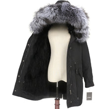 Load image into Gallery viewer, OFTBUY 2025 Winter Jacket Women Long Parka Real Fox Fur Coat Natural Raccoon Fur Collar Hood Thick Warm Streetwear Parkas New