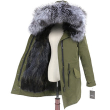 Load image into Gallery viewer, OFTBUY 2025 Winter Jacket Women Long Parka Real Fox Fur Coat Natural Raccoon Fur Collar Hood Thick Warm Streetwear Parkas New