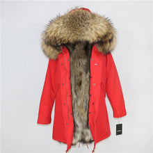 Load image into Gallery viewer, OFTBUY 2025 Winter Jacket Women Long Parka Real Fox Fur Coat Natural Raccoon Fur Collar Hood Thick Warm Streetwear Parkas New