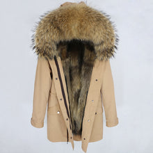 Load image into Gallery viewer, OFTBUY 2025 Winter Jacket Women Long Parka Real Fox Fur Coat Natural Raccoon Fur Collar Hood Thick Warm Streetwear Parkas New