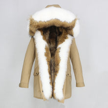 Load image into Gallery viewer, OFTBUY 2025 Winter Jacket Women Long Parka Real Fox Fur Coat Natural Raccoon Fur Collar Hood Thick Warm Streetwear Parkas New