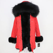 Load image into Gallery viewer, OFTBUY 2025 Winter Jacket Women Long Parka Real Fox Fur Coat Natural Raccoon Fur Collar Hood Thick Warm Streetwear Parkas New