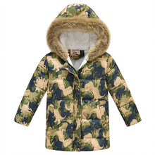 Load image into Gallery viewer, Winter Girls Warm Down Jackets Kids Fashion Printed Thick Outerwear Children Clothing Autumn Baby Girls Cute Jacket Hooded Coats